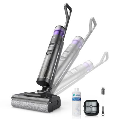 5. Jonr ED12 PRO MAX Upright Vacuum Cleaner Battery Wet and Dry Bagless Gray 4 Ah