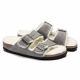 4. Women's/men's insulated flip-flops Birkenstock Arizona Shearling Stone Coin suede with lamb's wool narrow (1017403)
