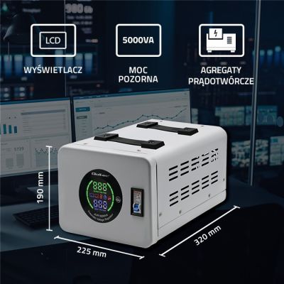 5. Qoltec Automatic Voltage Stabilizer AVR 5000VA