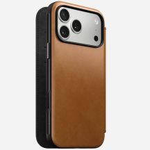 Nomad Modern Leather Folio Cell Phone Case 17.5 cm (6.9") Tan/Light Brown