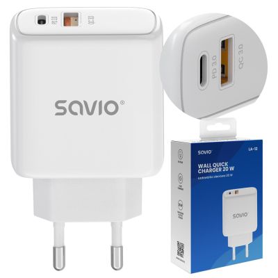 6. SAVIO 20W QUICK CHARGE POWER DELIVERY 3.0 LA-12