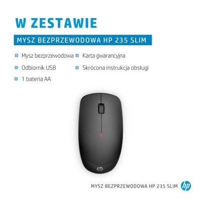 3. HP 235 Slim Wireless Mouse 4E407UT