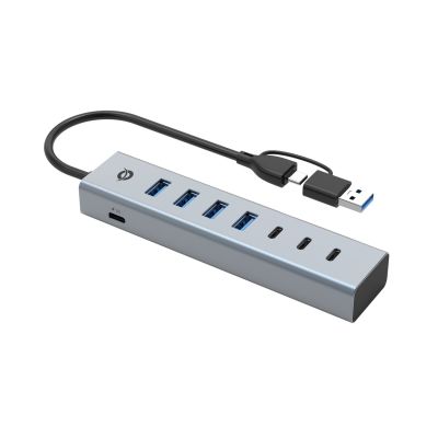 3. Conceptronic HUBBIES20G Hubs and Hubs USB 3.2 Gen 1 (3.1 Gen 1) Type-C 5000 Mbit/s Gray