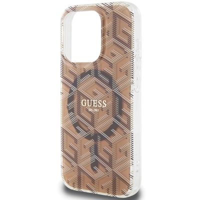 6. Guess IML GCube MagSafe case for iPhone 15 Pro - brown