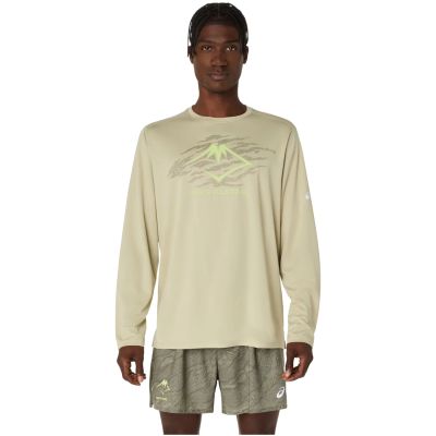 ASICS Fujitrail Logo LS Top 2011D391-300 Green L