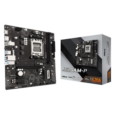 2. Asrock A620AM-P AMD A620A Socket AM5 micro ATX
