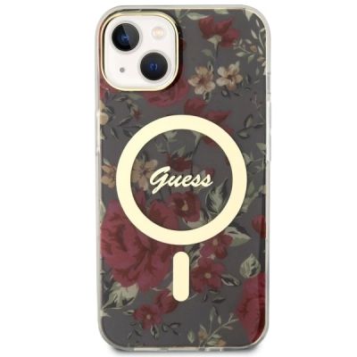 3. Guess GUHMP14MHCFWSA iPhone 14 Plus 6.7" green/khaki hardcase Flower MagSafe