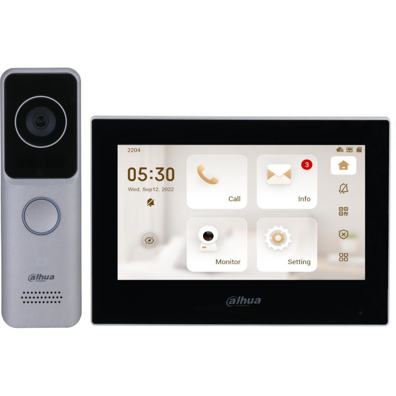 10. Dahua Technology KTW02 Video Intercom 2 MP 17.8 cm (7") Light Gray