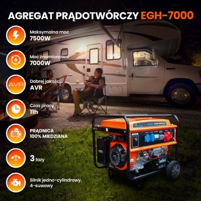 5. Extralink EGH-7000 hybrid power generator, 7kW