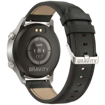 13. Smartwatch Gravity Silver 2 Straps GT10-7