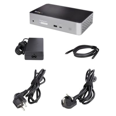 7. StarTech.com DK31C4DPPDUE Wired Docking Station USB 3.2 Gen 2 (3.1 Gen 2) Type-C Black, Gray