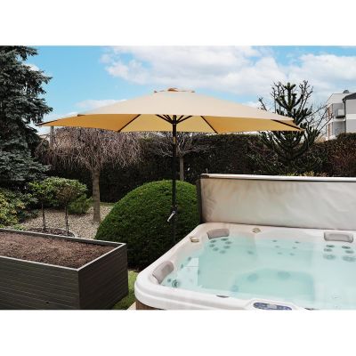 16. GARDEN UMBRELLA 300CM FOLDING BEIGE