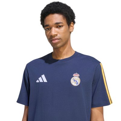 4. Adidas Real Madrid Men's T-Shirt Navy Blue KG2944