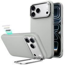 ESR Leather Kickstand MagSafe Case for iPhone 18 Pro Max / 17 Pro Max - Gray