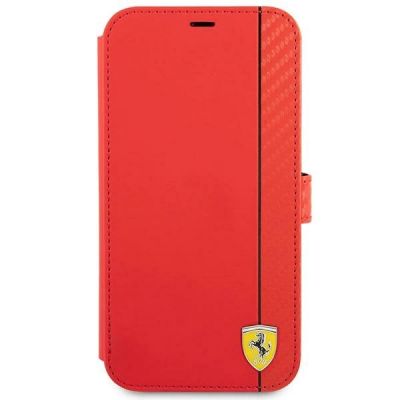 2. Ferrari FESAXFLBKP13SRE iPhone 13 mini 5.4" red/red book On Track Carbon Stripe