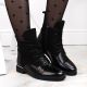 13. Filippo W PAW476 black patent leather insulated ankle boots