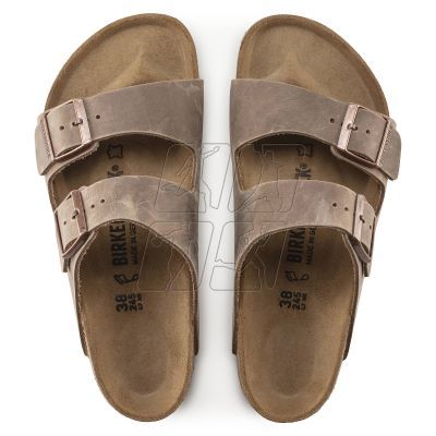 5. Birkenstock Arizona Tabacco Brown Men's/Women's Brown Regular Wide Flip-Flops (0352201)