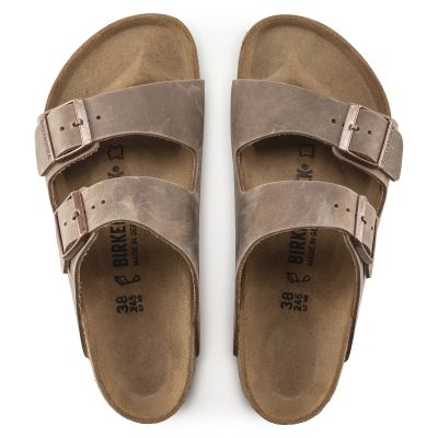 5. Birkenstock Arizona Tabacco Brown Men's/Women's Brown Regular Wide Slides (0352201)