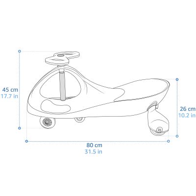 7. Pink Meteor Swingo Gravity Ride-On