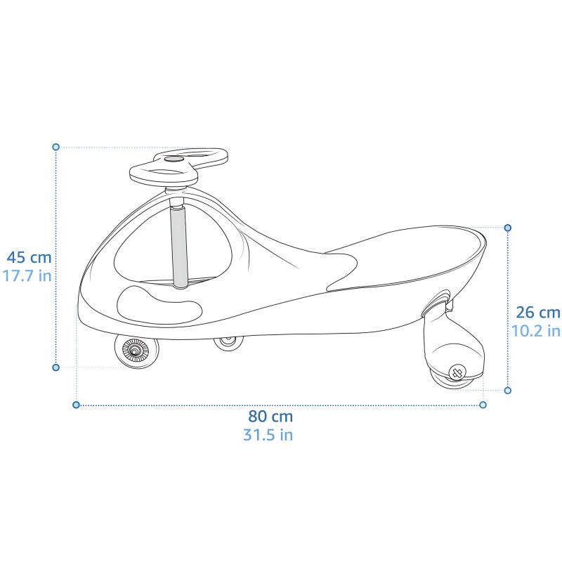 7. Pink Meteor Swingo Gravity Ride-On