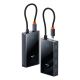 4. Baseus PioneerJoy 4xUSB-A 3.0 USB-C Hub - Gray