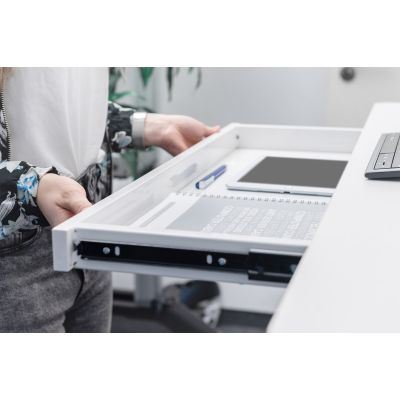 5. Digitus Desk with electric height adjustment, USB charging station and drawer