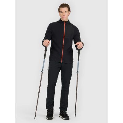5. Polartec regular men's fleece with stand-up collar 4F 4FWAW25TFLEM333-020S