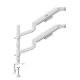 7. ERGO OFFICE MOUNT FOR 2 MONITORS, GAS SPRING, 17"-32", 1-10KG, MATTE WHITE ER-692 W