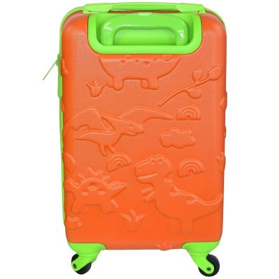 7. PROWORLD KID CABIN TRAVEL SUITCASE 18 INCHES - ORANGE (DINO)