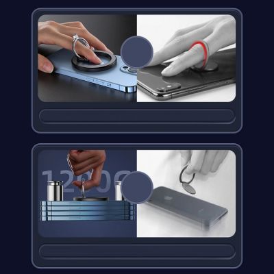 14. Joyroom kit multifunctional magnetic car holder ring phone support black (JR-ZS294)