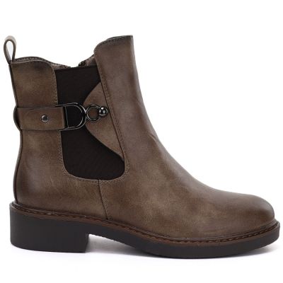 2. Women's ankle boots, insulated, brown, M.Daszyński SA252-7