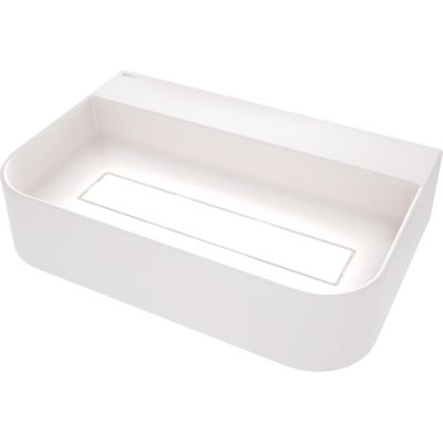 Granite countertop washbasin with space for a tap - with a cover