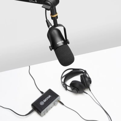 11. BOYA BY-DM500 Cardioid XLR Dynamic Microphone for Podcasts - Black