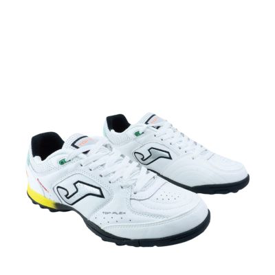 6. Joma Top Flex Turf 2602 White Football Shoes TOPS2602TF