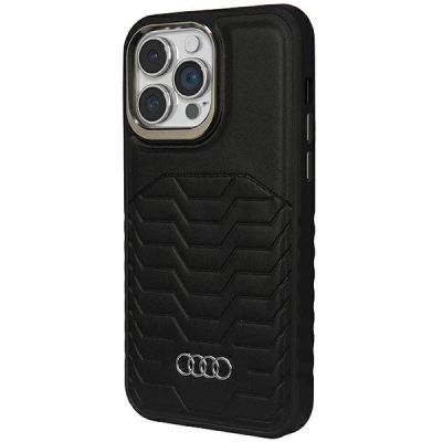 2. Audi Synthetic Leather case with MagSafe for iPhone 15 Pro Max - black
