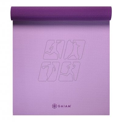 6. Double-sided Yoga Mat Gaiam Plum Jam 6 mm 60526