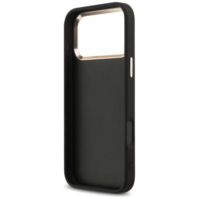7. Guess 4G Big 4G Classic Logo Case for iPhone 17 Pro Max - Black and Gold
