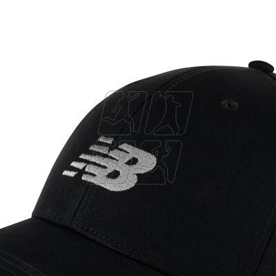 2. New Balance 6 Panel Structured Snapback Cap LAH41013BK