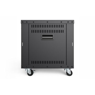 6. 8U AVS rack, 420 x 507 x 460 mm threaded mountingholes, castors, bl