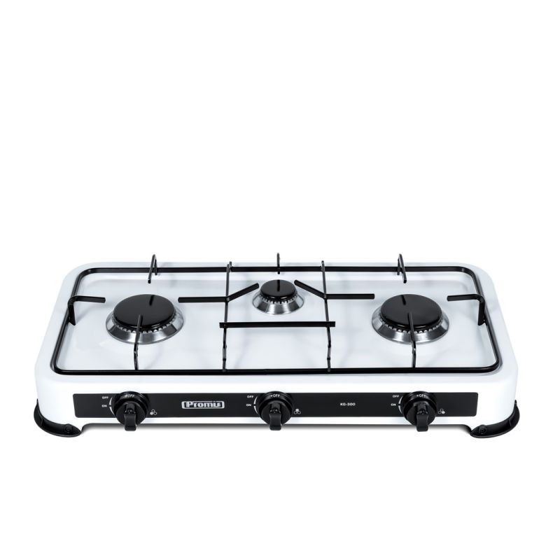 4. PROMIS 3-BURNER GAS STOVE, WHITE KG300B