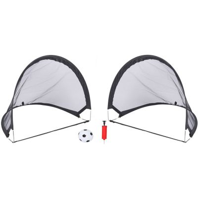 8. Set of 2 Pop Up Soccer Goals Dunlop 100982