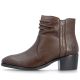 3. Women's brown leather ankle boots on a block heel Rieker 73953-27