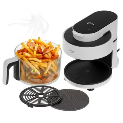 7. Adler 3L Air Fryer with Glass Bowl