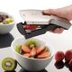 4. GEFU Tari Slicer Manual Black, White Plastic, Stainless Steel