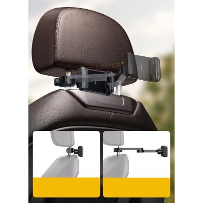 15. Baseus WXHZ-01 Qi Wireless Charger 15W Car Headrest Holder - Black