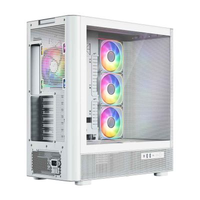 10. MODECOM VOLCANO AQ 300 ARGB MIDI CASE WHITE