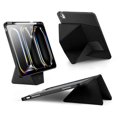 2. Dux Ducis Vers iPad Pro 13" (2024/2025) Case with Stand and Apple Pencil Holder - Black