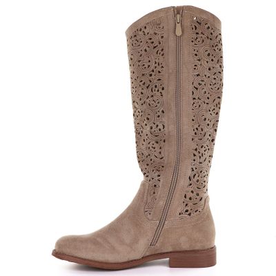 3. Women's openwork beige boots S.Barski HY61-8023
