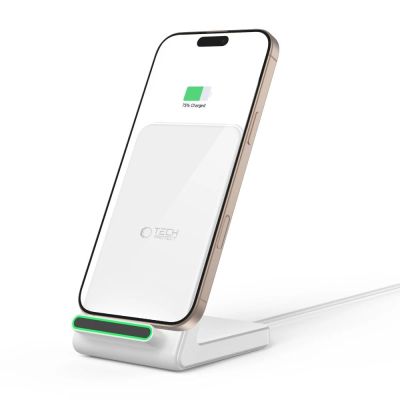 7. Tech-Protect QI15W-A40 Wireless Charger - White