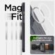 13. Spigen Ultra Hybrid Mag Case with MagSafe for iPhone 15 Plus - Dark Gray (Zero One Pattern)